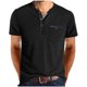thumbnail image 1 of pstuiky camisetas de hombre, Blusa de manga corta con cuello vuelto, bolsillos y botones de colores lisos para hombre camisetas de hombre s, 1 of 8