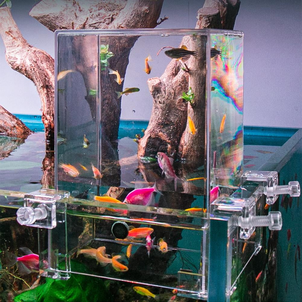 SharkTRUE Aquarium Tank Negative Pressure Fish Tank Ecological Decoration SmallAcrylic Aquarium Tank Fish Vacuum tower hanging aquariums mason hanging decoration flying fish flying fl