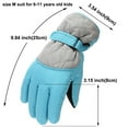 thumbnail image 5 of CZHQWE Kid Gloves Toddler Snow Gloves Kids Waterproof Mittens Thicken Toddler Winter Snow Gloves Warm Ski Gloves For Girls Boys 6-11 Year, 5 of 7