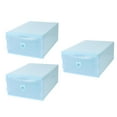 thumbnail image 6 of Worgeous Blue Plastic Storage Box with Drawer Design for Shoes and Stockings High Capacity and Moisture Proof 3Pcs, 6 of 7