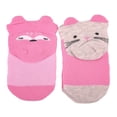 thumbnail image 2 of Tines Baby Creysi para Bebé, Rosa Fantasía Liso con Carita 2 Pares Talla 0-6 Meses, 2 of 2