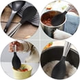 thumbnail image 3 of 2PCS Cucharas de arroz de silicona Cucharas de arroz creativas con asas de acero inoxidable (gris), 3 of 6