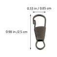 thumbnail image 2 of Miangastore Detachable Zipper Puller Black 20Pcs 1x0.3x0.2In, 2 of 8