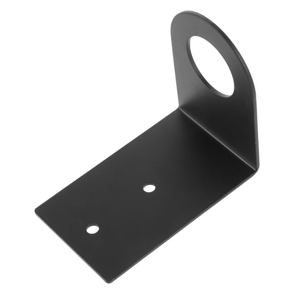 Hemoton Wall Mounted Soap Bottle Holder Stainless Steel Shampoo Bottle Stand Rack Hand Pump Dispenser Bracket Lotion Bottles Hanging Shelf For Shower Bathroom Black