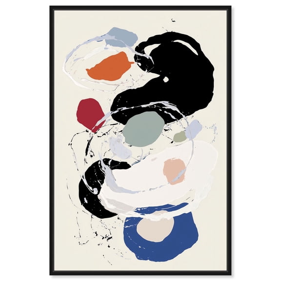 Dalio II Canvas Modern Wall Art by Art Remedy, Black Frame, 10 x 15