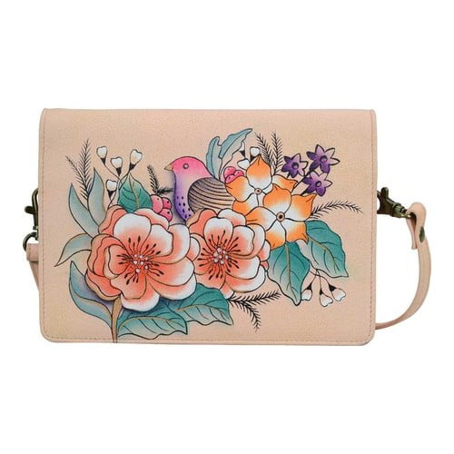 Anna by Anuschka Hand Painted Leather Womens Credit Card CASE