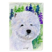 Westie Flag Canvas House Size