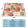 thumbnail image 4 of XMXT Flannel Throw Blanket for Couch, Colorful Succulent Pots Bed Sofa Decor Blankets for Home Bedroom, 40 x 30 inches, 4 of 9