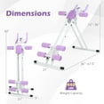 thumbnail image 3 of Gymax Folding Ab Machine Adjustable Ab Trainer w/6 Inclined Angles & LCD Display, 3 of 10