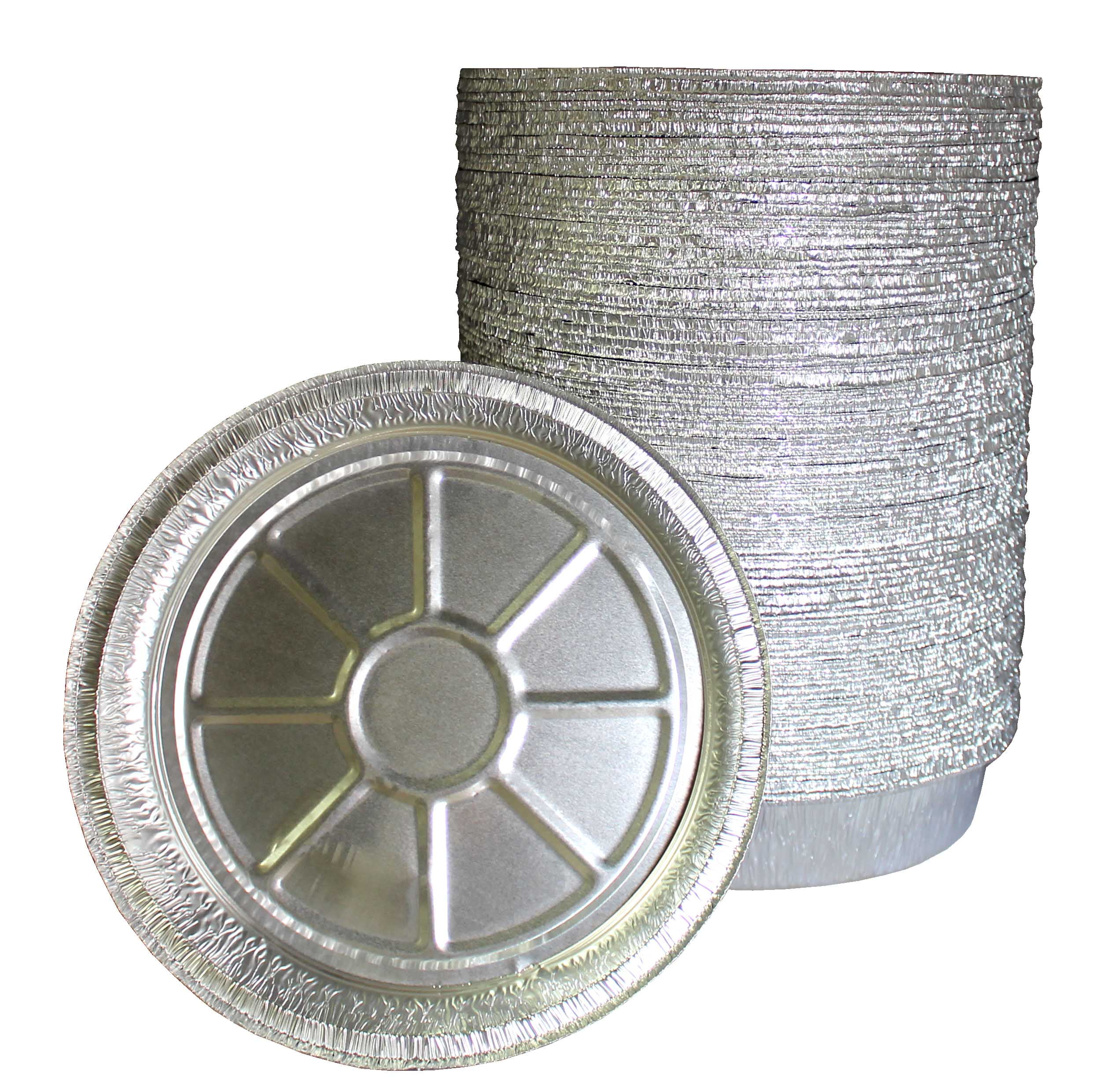 9 Inch Round Tin Foil Pans Freezer & Oven Safe Disposable Aluminum