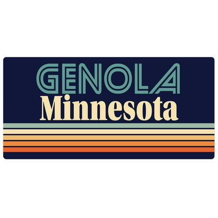 

Genola Minnesota 5 x 2.5-Inch Fridge Magnet Retro Design