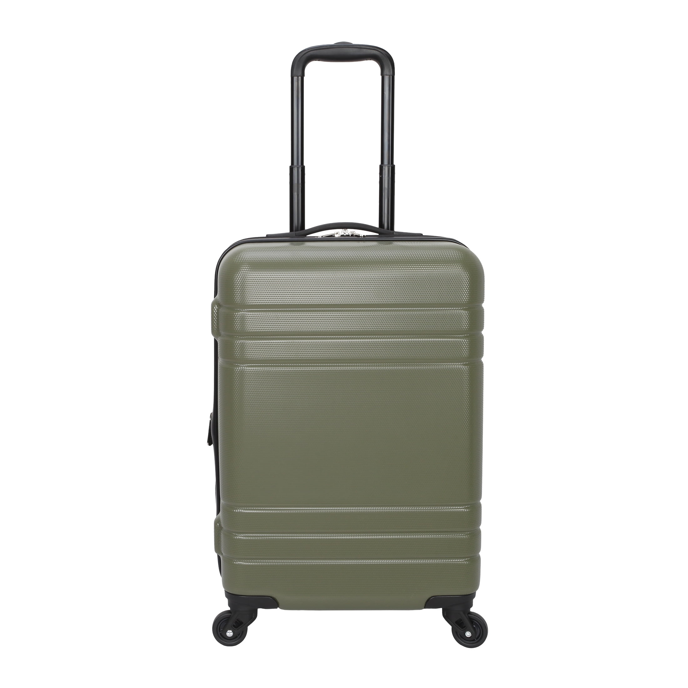 Protege 3-Piece Hardside Luggage Set With 360 Spinner Wheels and Divider Pockets, Includes Carry-On and 2 Packing Cubes, Sage
