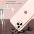 thumbnail image 5 of for iPhone 11 Pro Case for Girl Women Cute Love-Heart Luxury Bling Plating Soft Back Cover Raised Full Camera Protection Bumper Silicone Shockproof Phone Case for iPhone 11 Pro, Light Pink, 5 of 13