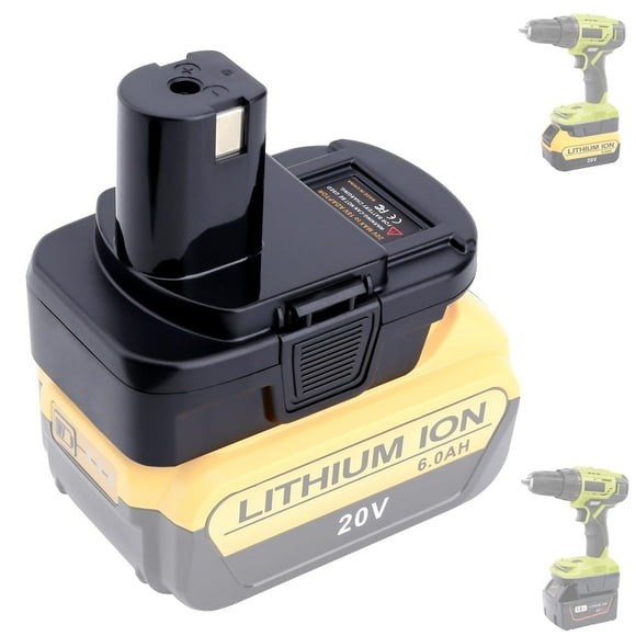 Adaptador de Batería Biswaye para Dewalt 20V a Ryobi 18V