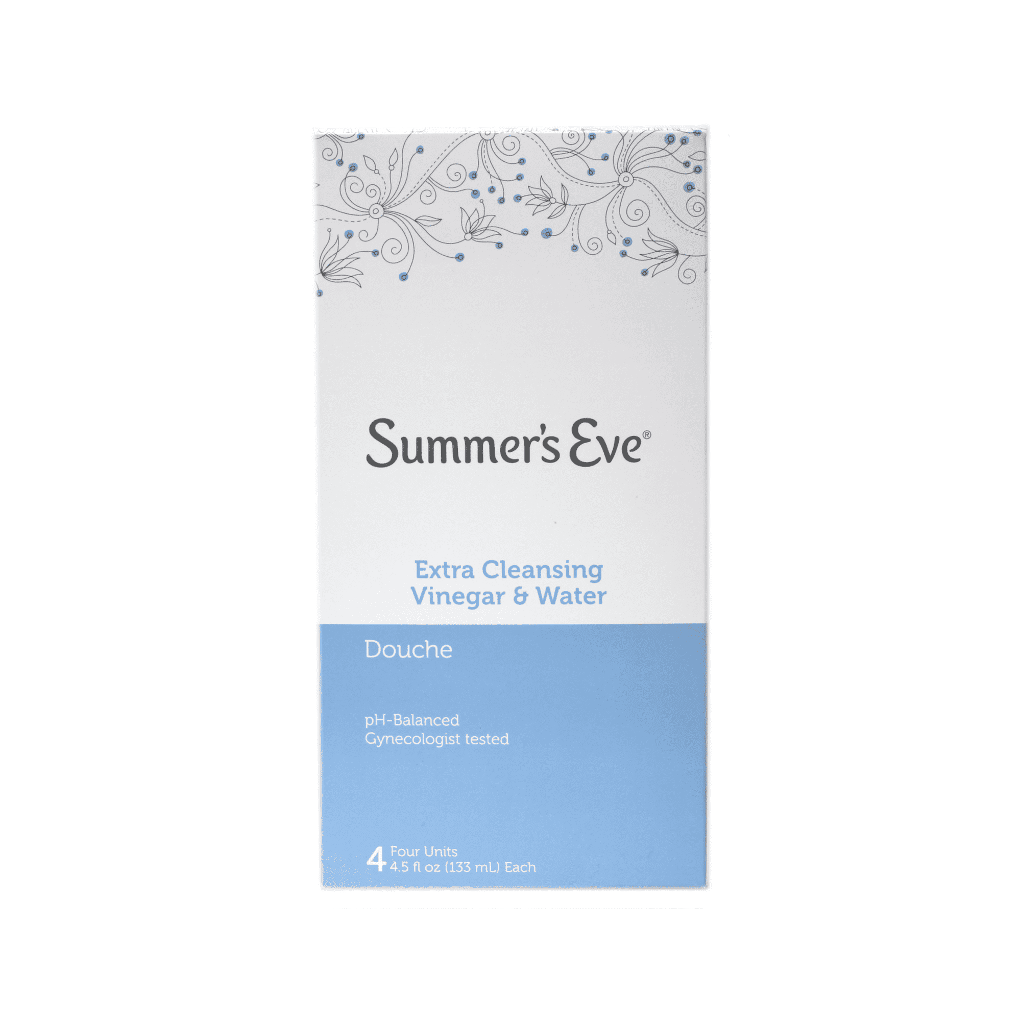 Summer's Eve Extra Cleansing Vinegar and Water Douche 4 Units 4.5 oz each