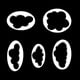 thumbnail image 4 of Kearding 5Pcs Mold Casting Handmade Cookie Irregular Shape Chocolate Moulds Stamp Biscuit Gingerbread Craft Jelly Cake Bakeware 10piezas Kearding CBP065866, 4 of 6
