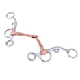 thumbnail image 1 of Methold Stainless Steel 5inch Horse Snaffle Bit with Screw Copper Equestrian Inlay Ropa para mascotas, 1 of 1