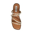 thumbnail image 6 of Steve Madden Women's Skyler Leather Embellished Strappy Slip On Flat Sandal, 6 of 8
