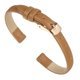 thumbnail image 1 of Correa de Cuero Uxcell, Correa de Reloj de Cuero Lisa y Plana para Hombres y Mujeres, Marrón, Tono de Oro Rosa 8mm, 1 of 7