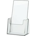 thumbnail image 4 of Pack of 2 - Acrylic Brochure Holder 4” wide x 9” high ’’ Trifold Pages, Countertop Acrylic Literature Holder Plastic Flyer Display Stand for Magazine, Pamphlet, Booklets, Menu, Journals, 4 of 4