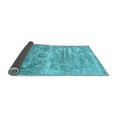 thumbnail image 2 of Ahgly Company Indoor Round Oriental Light Blue Industrial Area Rugs, 8' Round, 2 of 4