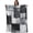 Gray, variant on Black Gray Patchwork Blanket Soft Cozy Warm Throw Blanket for Couch, Plush Fuzzy Flannel Blankets for Sofa, Abstract Minimalist Geometric Art Bed Blankets Lightweight Gifts for Women, 30"x40"