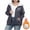 Gray, variant on Rvasteizo Women's Plus Full Zip Fleece Hoodie Casual Fall Winter Solid Long Sleeve Oversized Top