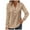 Khaki, variant on Womens Plain Tshirts Long Sleeve Going Out Tops for Women Fall Large Loose Solid V Neck Loose Single V Neck Blouses Business Casual Khaki M