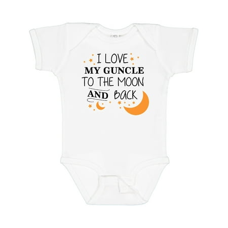 

Inktastic I Love My Guncle to the Moon and Back Gift Baby Boy or Baby Girl Bodysuit