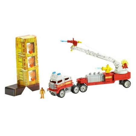 Mattel Matchbox Mega Rig Fire Blaze Brigade Large Play Set