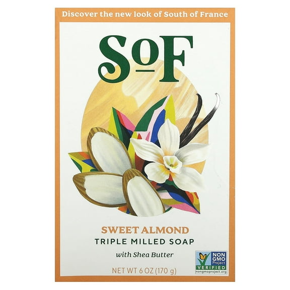 South of France South of France Natural Bar Soap - Almond - 6 Oz