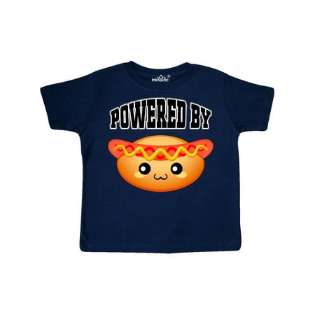 

Inktastic Hot Dog Powered By Hotdogs Gift Toddler Boy or Toddler Girl T-Shirt