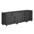 thumbnail image 1 of Winsome Halifax 3Pc Storage Cabinet Set Black Finish, 1 of 9