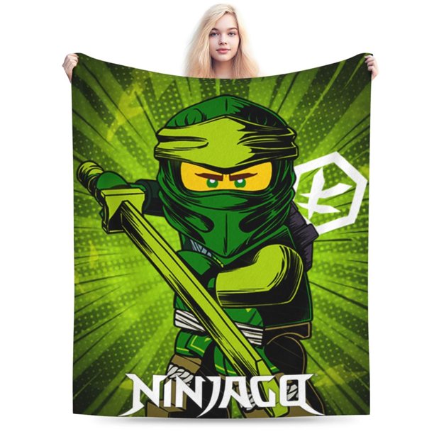 Manta de dibujos animados Ninjago, manta de vellón ultra suave y acogedora de lujo para sofá cama, mantas de franela cálidas para todas las estaciones, ropa de cama para niños, niñas, 40 x 30 pulgadas