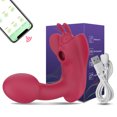 thumbnail image 5 of TLUDA APP Remote Control Women Wearable Vibrator G Spot Dildo Vibrator Stimulator Adult Sex Toy for Women, Red, 5 of 8