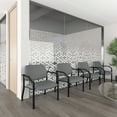 thumbnail image 2 of Boss Office Products Big and Tall Antimicrobial Vinyl 500 lbs. Weight Capacity Guest Reception Chair, Grey/Black, 2 of 9