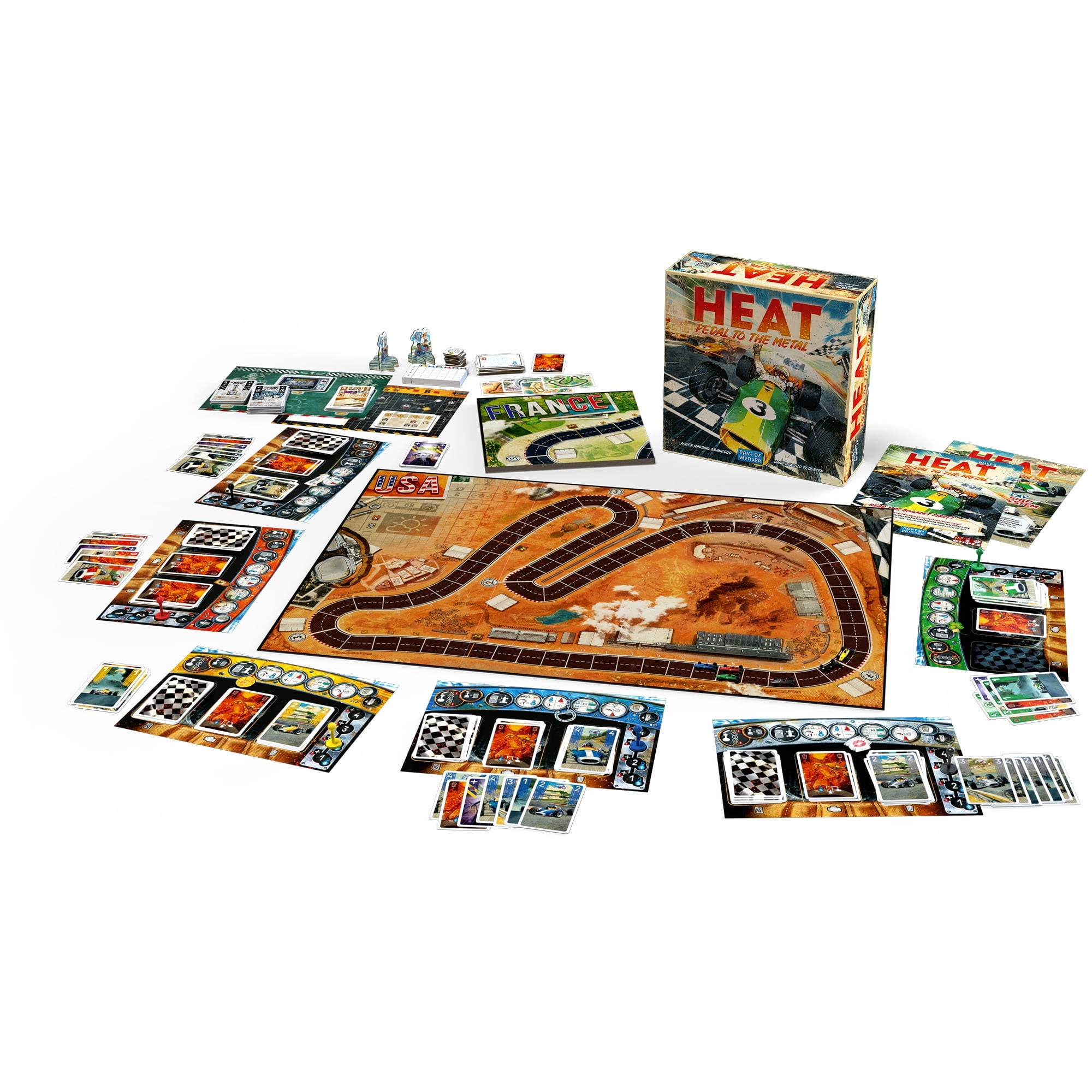 Heat: Pedal to The Metal Family Racing Board Game for Ages 10+, from Asmodee