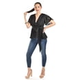 thumbnail image 5 of Blusa de encaje Roman Fashion /Juvenil, 5113 (Negro) negro M, 5 of 5