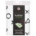thumbnail image 2 of Kushies Flannel Fitted Crib Sheet - XO Black n White, 2 of 2