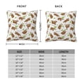 thumbnail image 2 of Pofeuu Cute Sloth Print Double-sided plush pillowcase Square Throw Pillow Covers Pillows Cover for Living Room Bedroom Sofa Couch Cushion Cover（No pillow core）-20"x20", 2 of 7