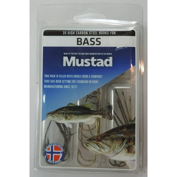 Mustad Assorted Bass Hook Kit - Asstd 35pc