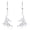 Silver, variant on THC Marijuana Molecule Dangle Earrings | Clayton Jewelry Labs