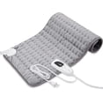thumbnail image 1 of Heating Pad - Electric Heating Pads - Hot Heated Pad for Back Pain Muscle Pain Relieve - Dry & Moist Heat Option - Auto Shut Off Function (Light Gray, 12''x24''), 1 of 5