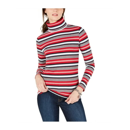 Tommy Hilfiger Womens Striped Pullover Blouse mediumred XS | Walmart Canada
