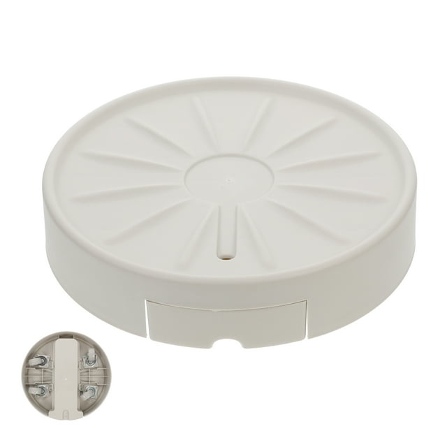 Shisuyan Plateau Mobile pour Pot de Fleurs avec Roulettes, Plateau Rond pour Pot de Fleurs avec Roues Cachées et Récupérateur d'Eau, Plateau de Jardinière Décoratif pour Plantes d'Intérieur