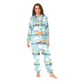 thumbnail image 2 of FORMRS Onesies Pajama for Adults Unisex Hoodie Winter Jumpsuit One Piece Sleepwear, Sizes S-2XL, Cartoon Train Pattern, 2 of 7