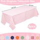 thumbnail image 2 of Mantel NatNarr rosa a cuadros vichy, paquete de 6 unidades, 137 x 274 cm, PEVA, 2 of 7