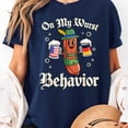 thumbnail image 2 of Oktoberfest On My Wurst Behavior Unisex T-Shirt, Sizes S-5XL, Gategoo, 2 of 5