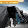 thumbnail image 4 of Unique Bargains Car Cover Waterproof All Weather Sun Rain Protection Full Exterior Cover Aluminum Film Black with Reflective Strips Black ["for Audi A1"], 4 of 5