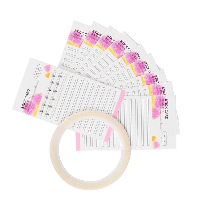 unbranded 10Ud Tarjetas Adhesivas Para Pestañas Postizas Para Almacenamiento Y Aplicación Fácil